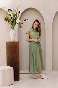 Skirt light crinkle jungle green 14217 - Bij Keesje - Esqualo - rok