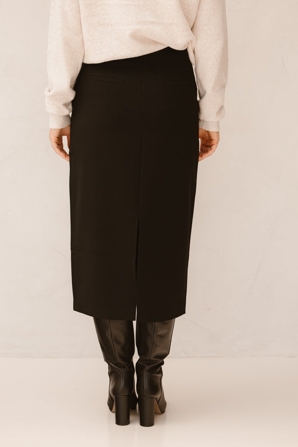 Skirt long city Black F25.10508 - Bij Keesje - Esqualo