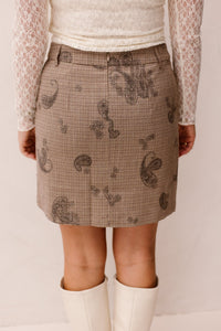 Skirt paisley check - Print - 17508 - Bij Keesje - Esqualo - rok