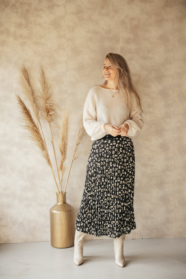 Skirt plisse satin wilderness 14702 - Bij Keesje