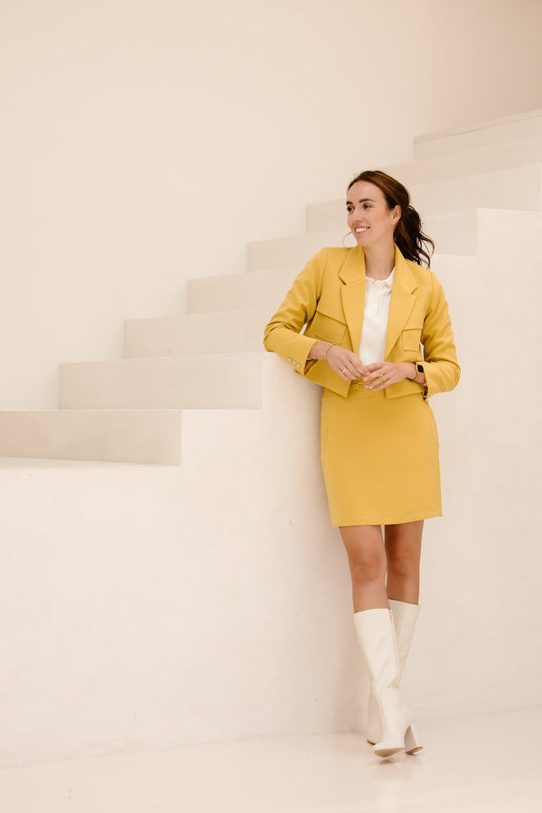 Skirt short city golden Olive F25.10507 - Bij Keesje - Esqualo