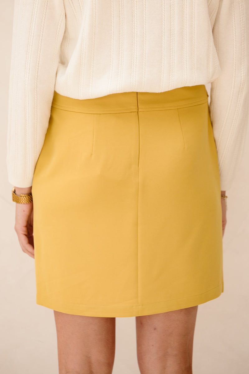 Skirt short city golden Olive F25.10507 - Bij Keesje - Esqualo