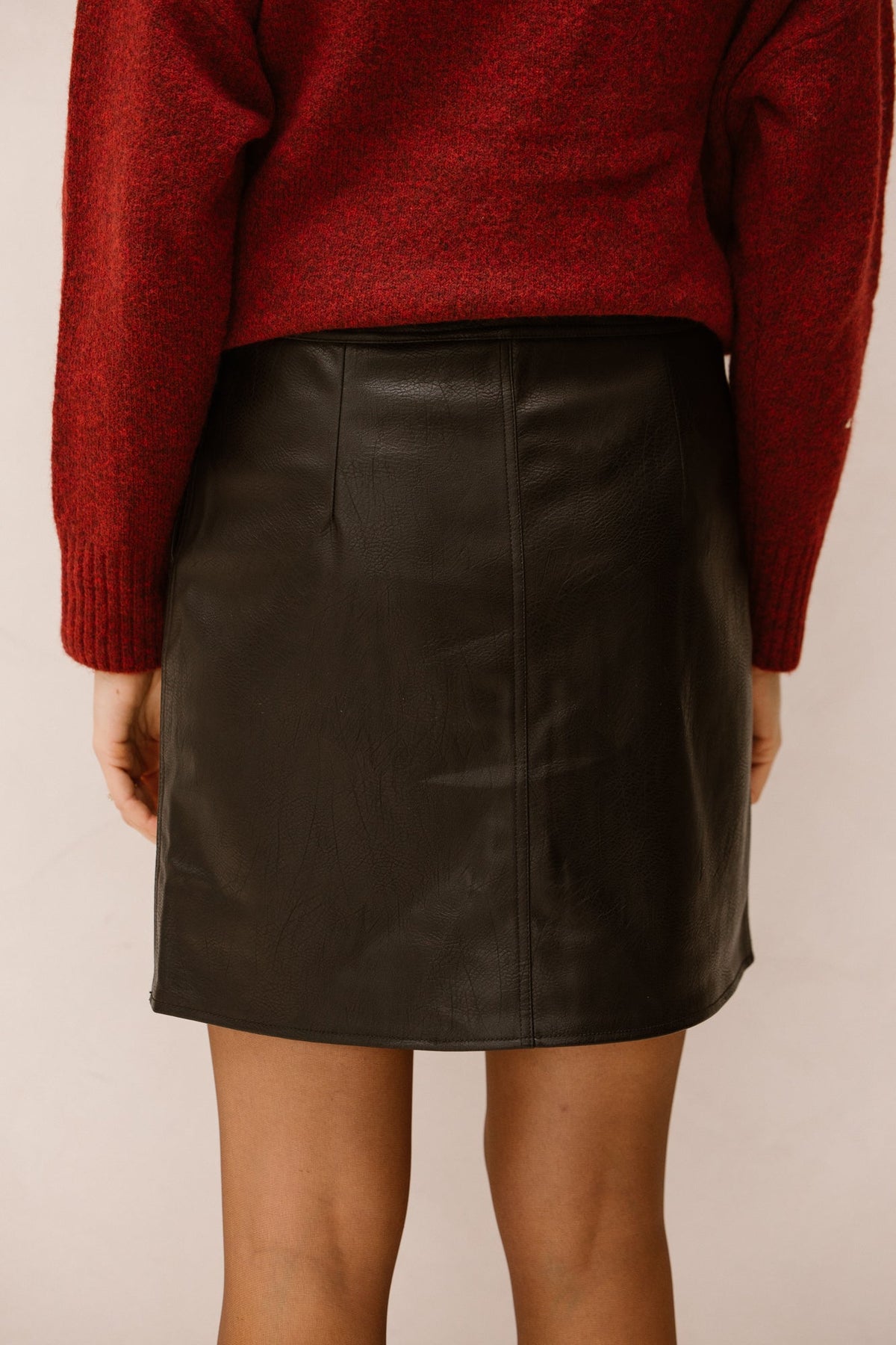 Skirt short PU black 702 - Bij Keesje - Esqualo