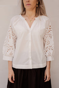 SL Blouse white 26338 - Bij Keesje - Smashed Lemon - blouse