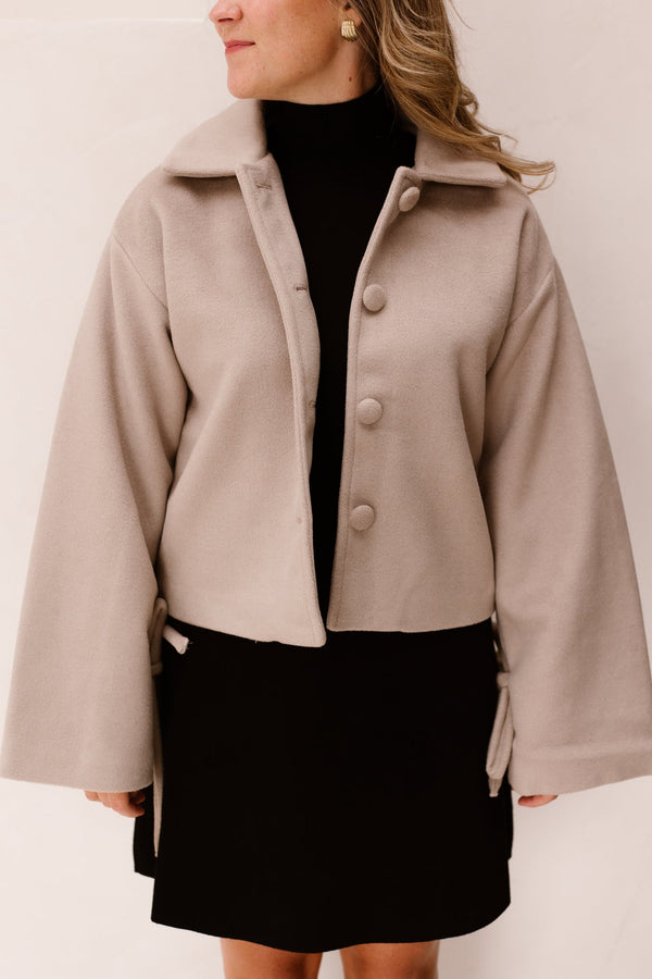 SL Coat Stone / beige - 26504 - Bij Keesje - Smashed Lemon - jas