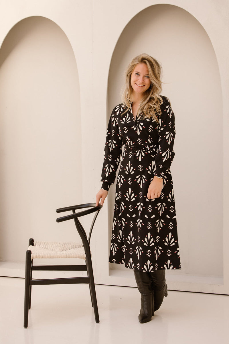 SL Dress Black - Off white 25656 - Bij Keesje - Smashed Lemon