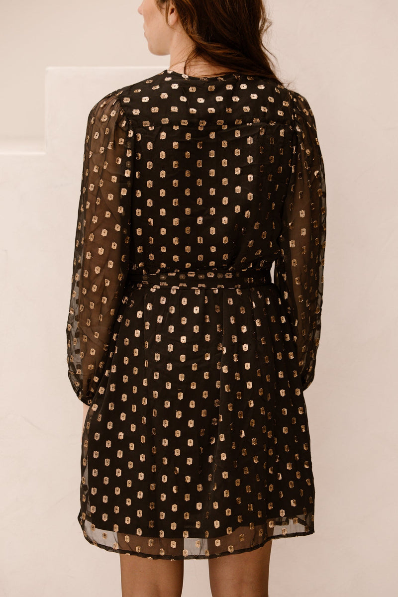SL dress black/gold 25790 - Bij Keesje - Smashed Lemon