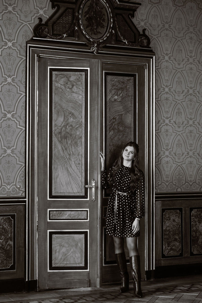 SL dress black/gold 25790 - Bij Keesje - Smashed Lemon