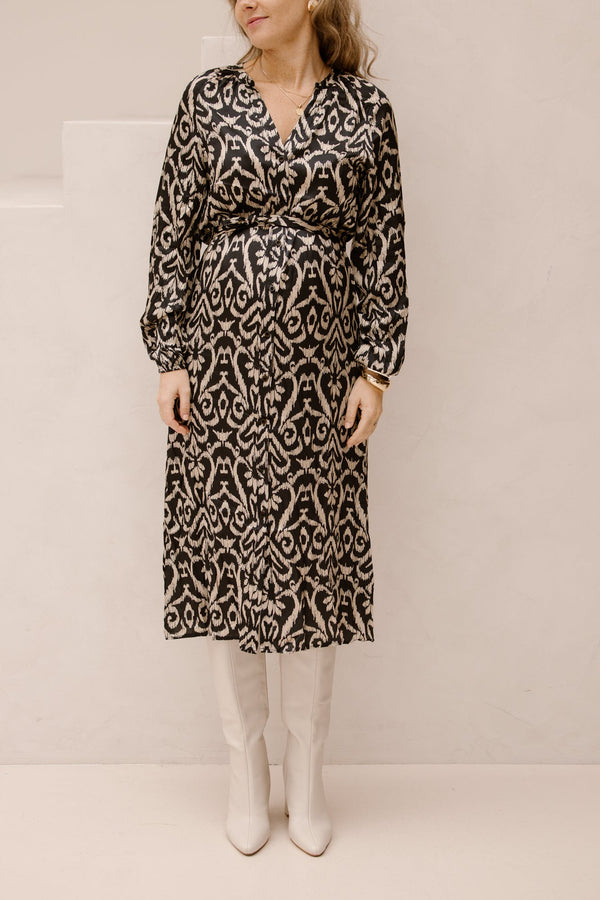 SL dress black/sand 25775 - Bij Keesje - Smashed Lemon