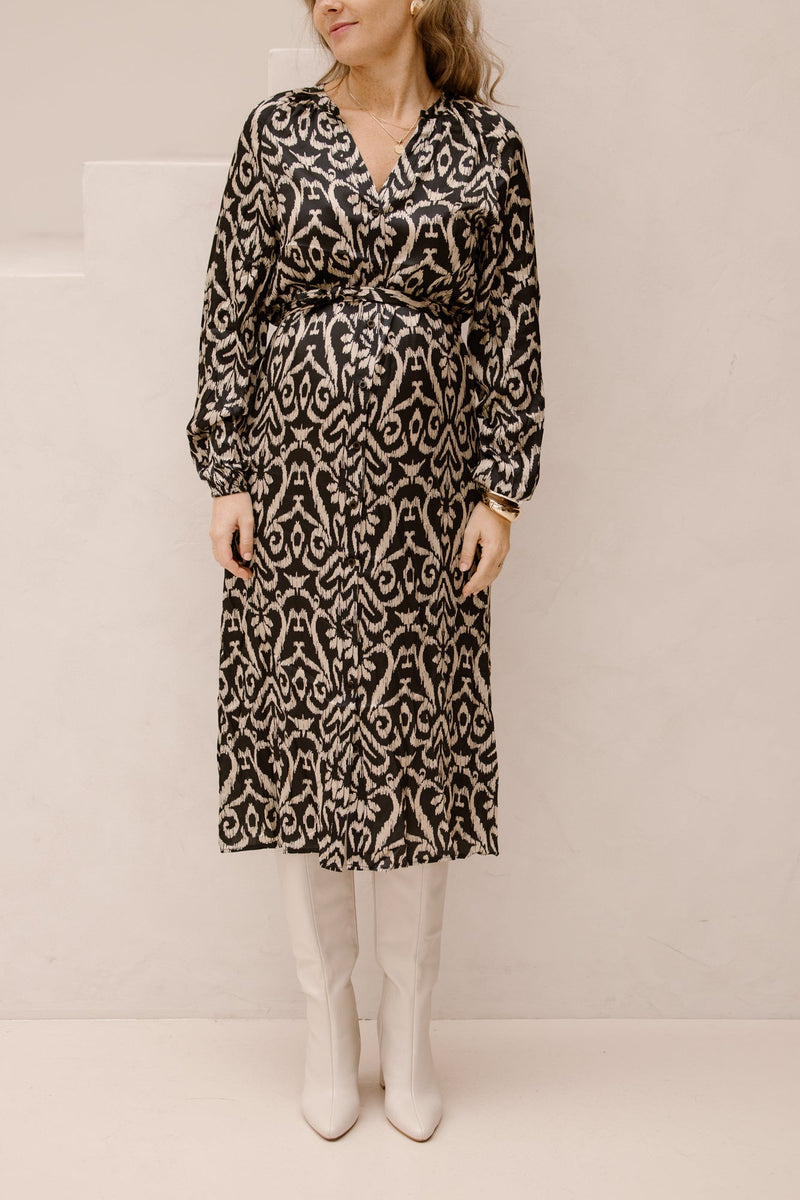 SL dress black/sand 25775 - Bij Keesje - Smashed Lemon