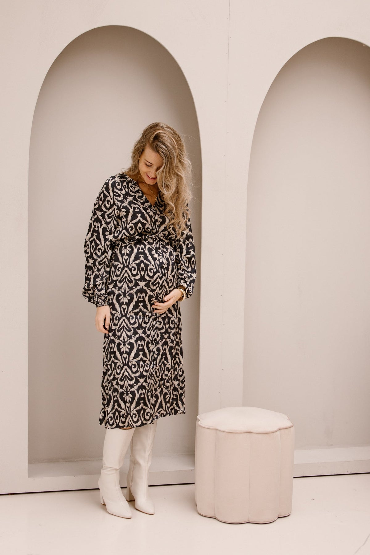 SL dress black/sand 25775 - Bij Keesje - Smashed Lemon