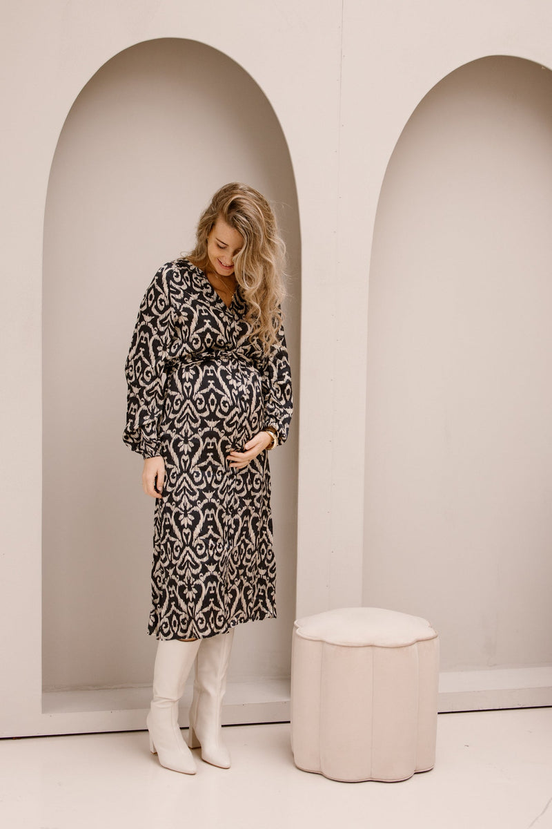 SL dress black/sand 25775 - Bij Keesje - Smashed Lemon