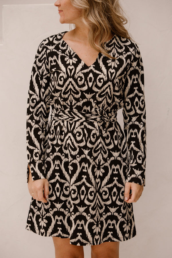 SL dress black/sand 25816 - Bij Keesje - Smashed Lemon