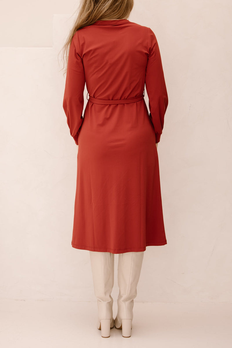 SL dress bordeaux 25657 - Bij Keesje - Smashed Lemon