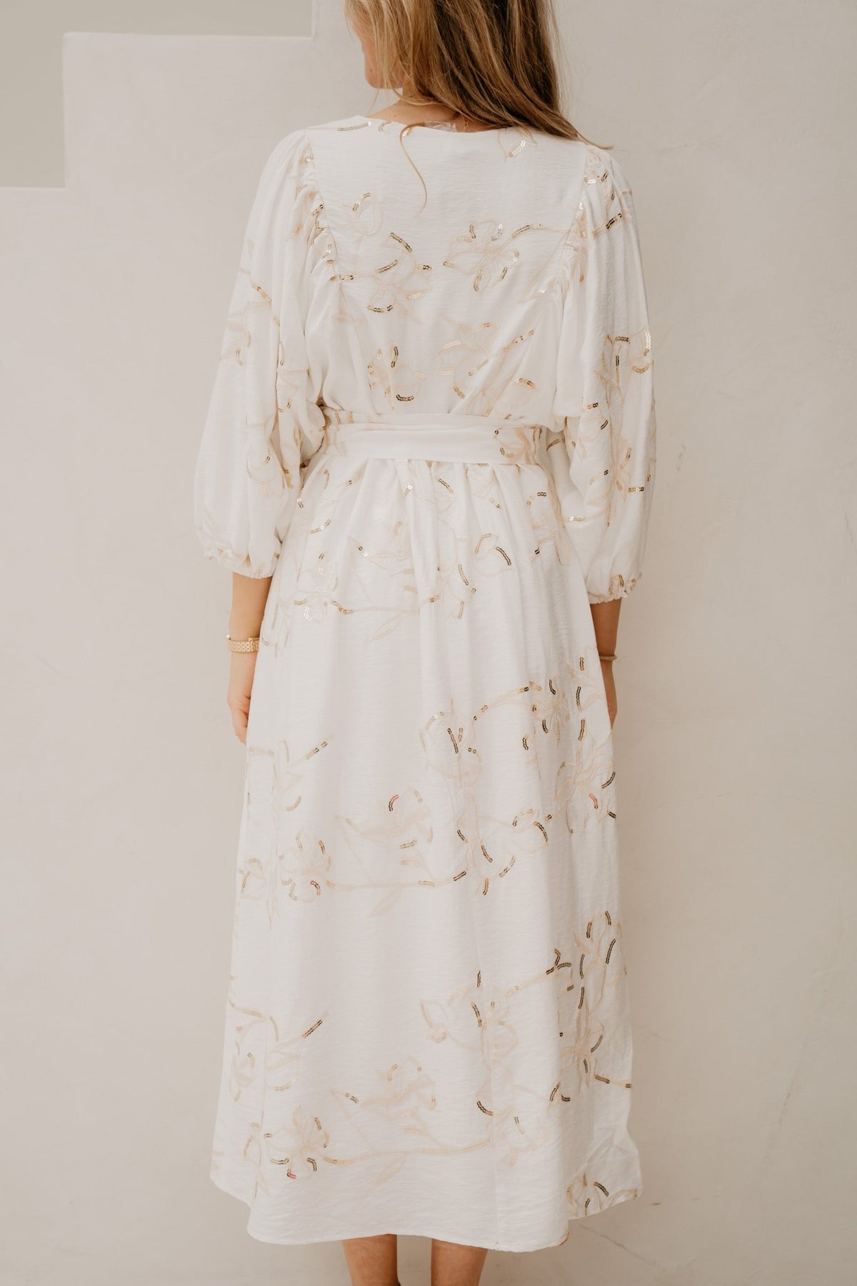 SL dress offwhite/gold 26321 - Bij Keesje - Smashed Lemon - jurk