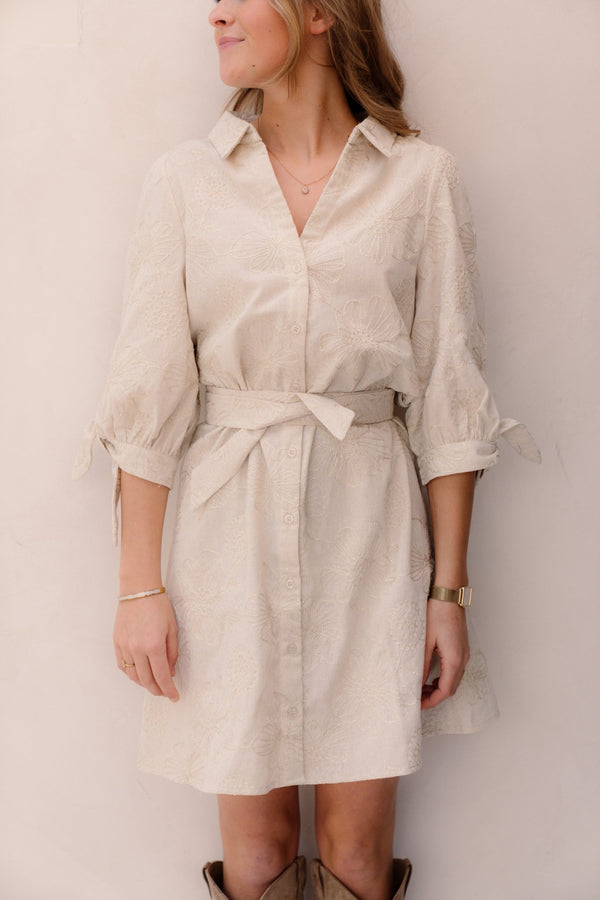 SL Dress Sand - Gold 26060 - Bij Keesje - Smashed Lemon - Jurk