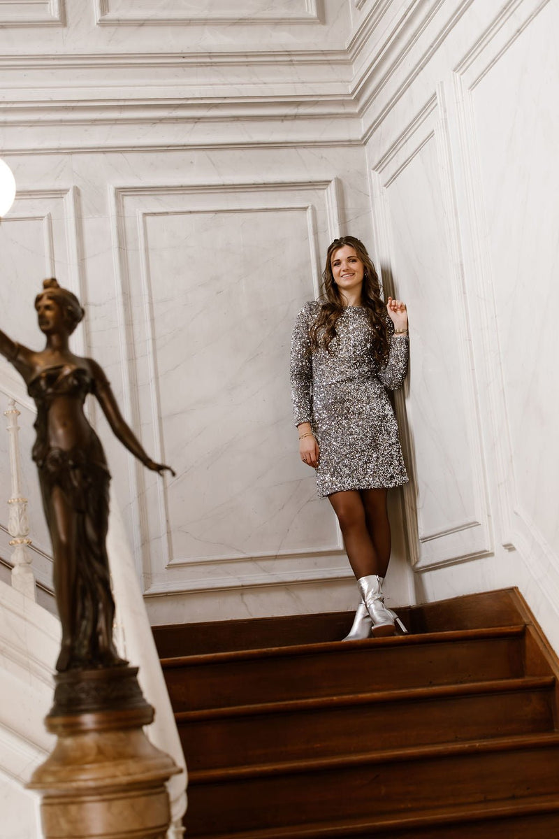 SL dress silver 25783 - Bij Keesje - Smashed Lemon