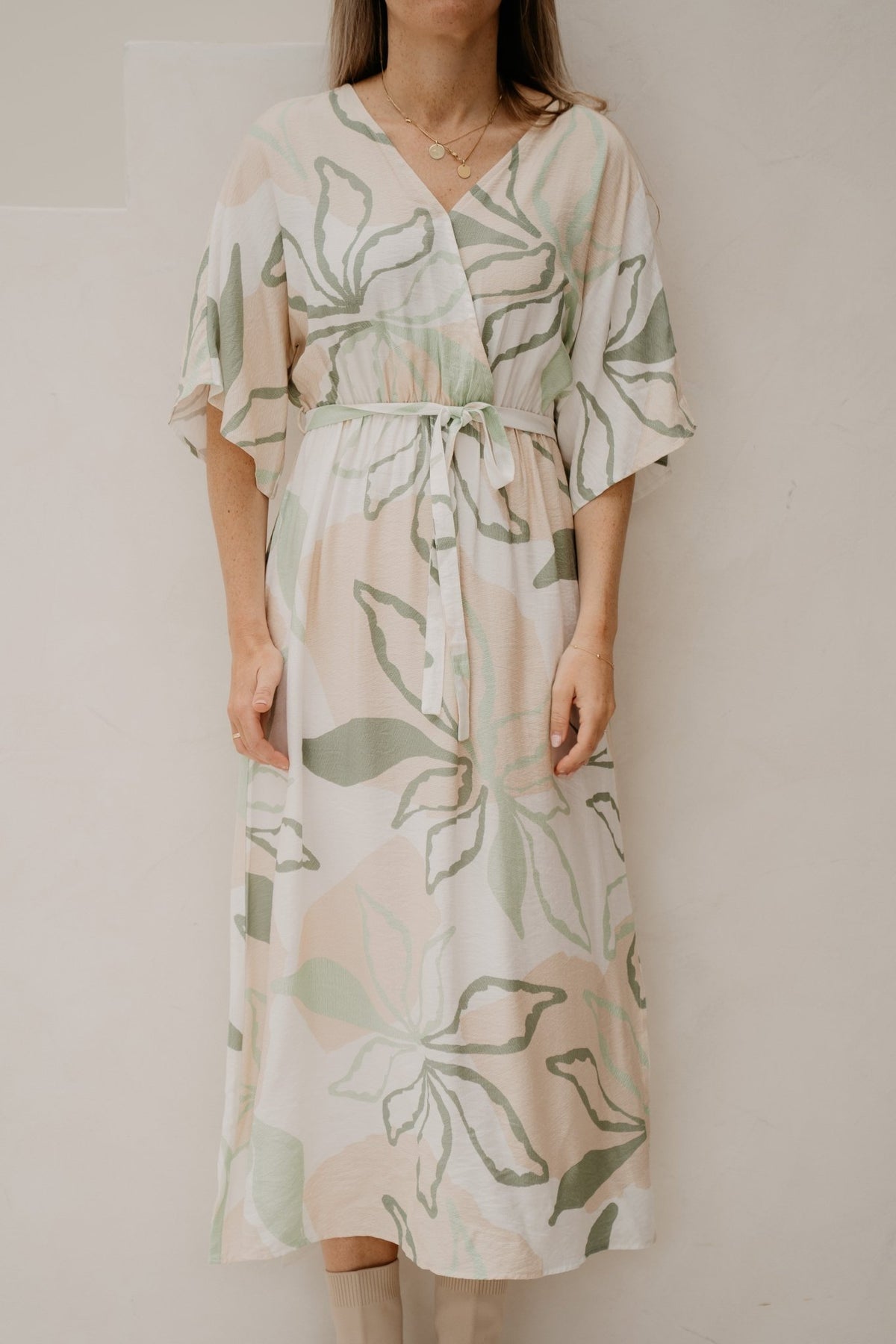 SL dress soft green / multicolour 26393 - Bij Keesje - Smashed Lemon - Jurk