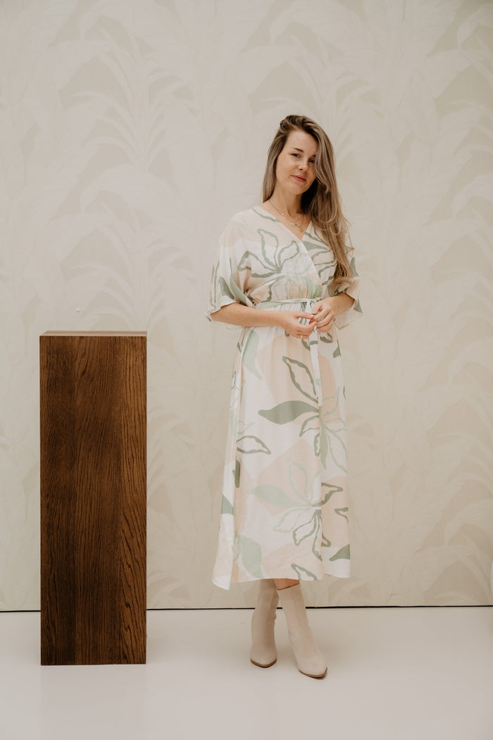 SL dress soft green / multicolour 26393 - Bij Keesje - Smashed Lemon - Jurk