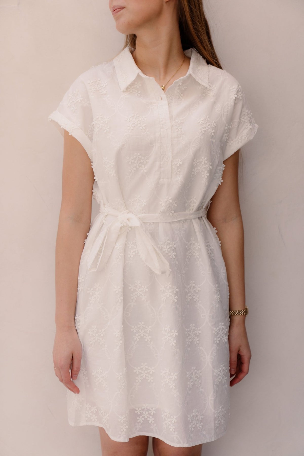 SL Dress white 26055 - Bij Keesje - Smashed Lemon - Jurk