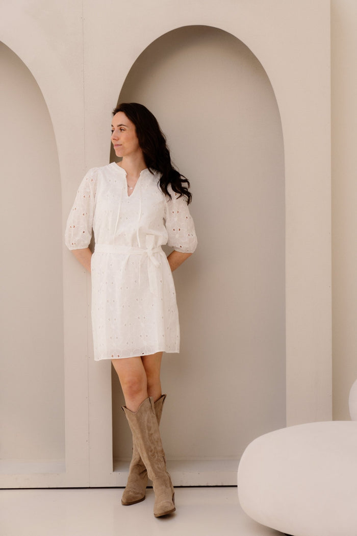 SL Dress White 26134 - Bij Keesje - Smashed Lemon - Jurk