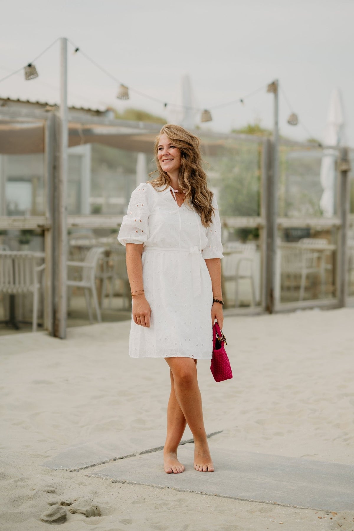 SL Dress White 26134 - Bij Keesje - Smashed Lemon - Jurk