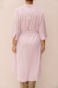 SL Japke jurk lila wit - Bij Keesje - Smashed Lemon - Jurk