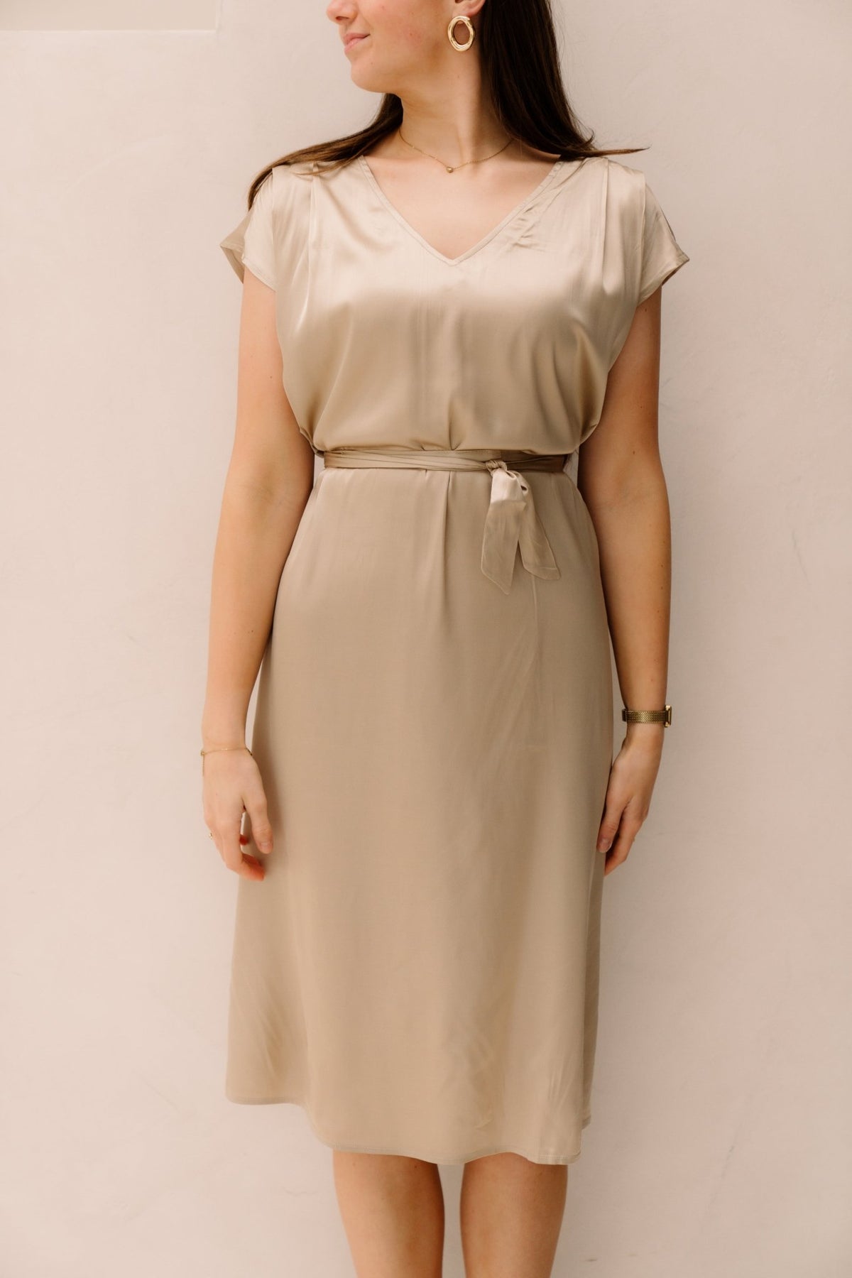 SL Joy jurk champagne - Bij Keesje - Smashed Lemon - Jurk