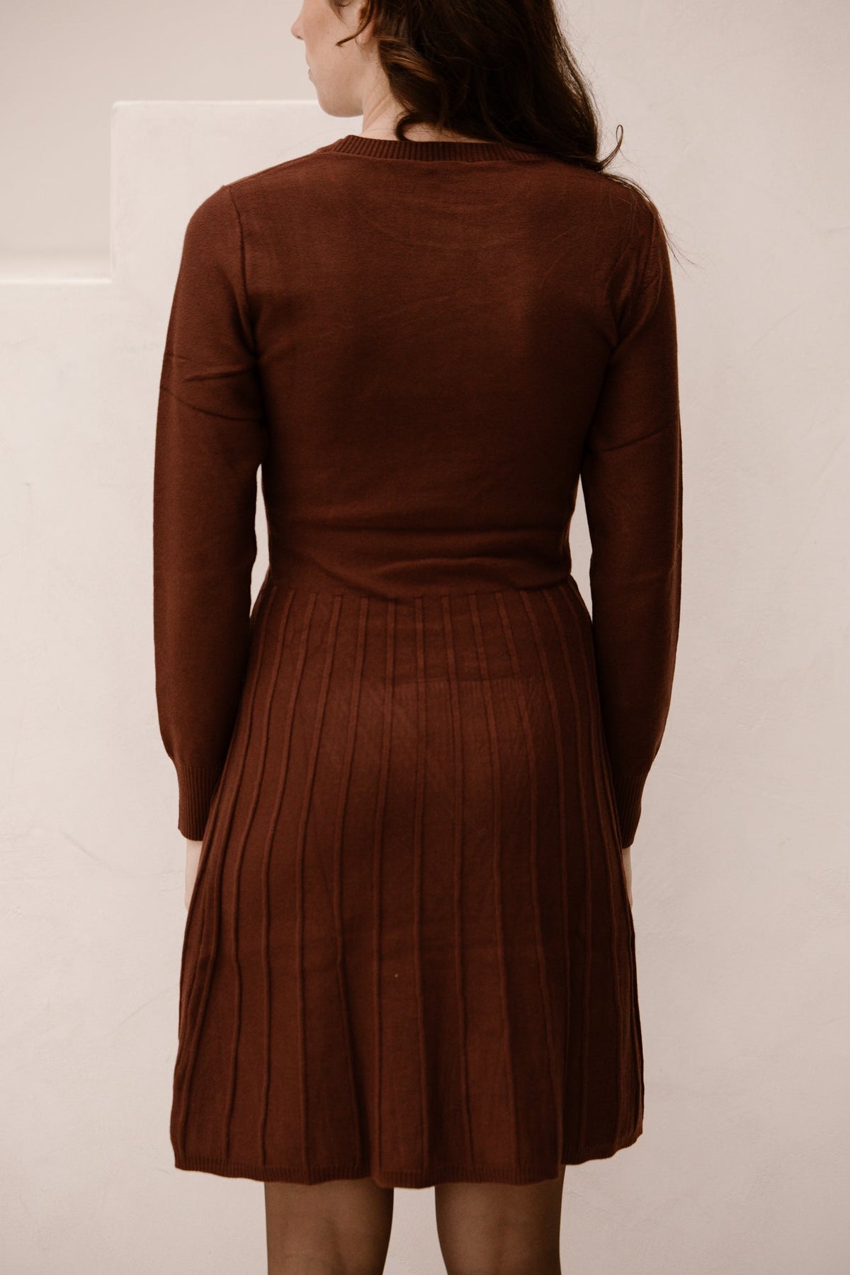 SL knit dress brown 25745 - Bij Keesje - Smashed Lemon