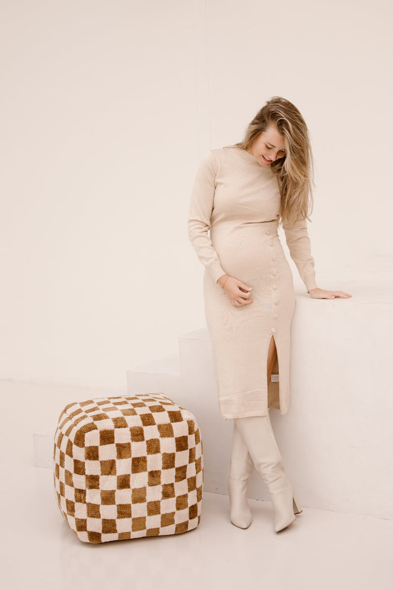 SL Knit dress sand 25503 - Bij Keesje - Smashed Lemon