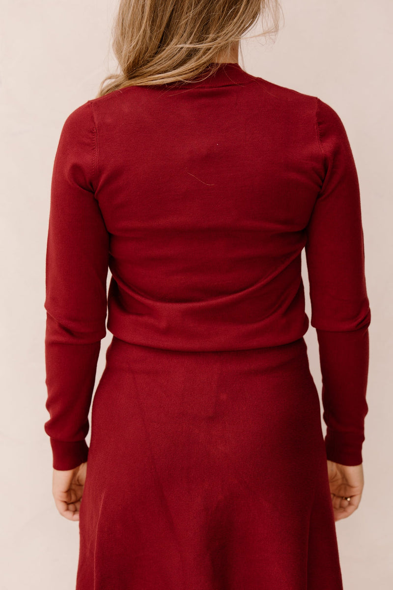 SL Knit top bordeaux 25505 - Bij Keesje - Smashed Lemon