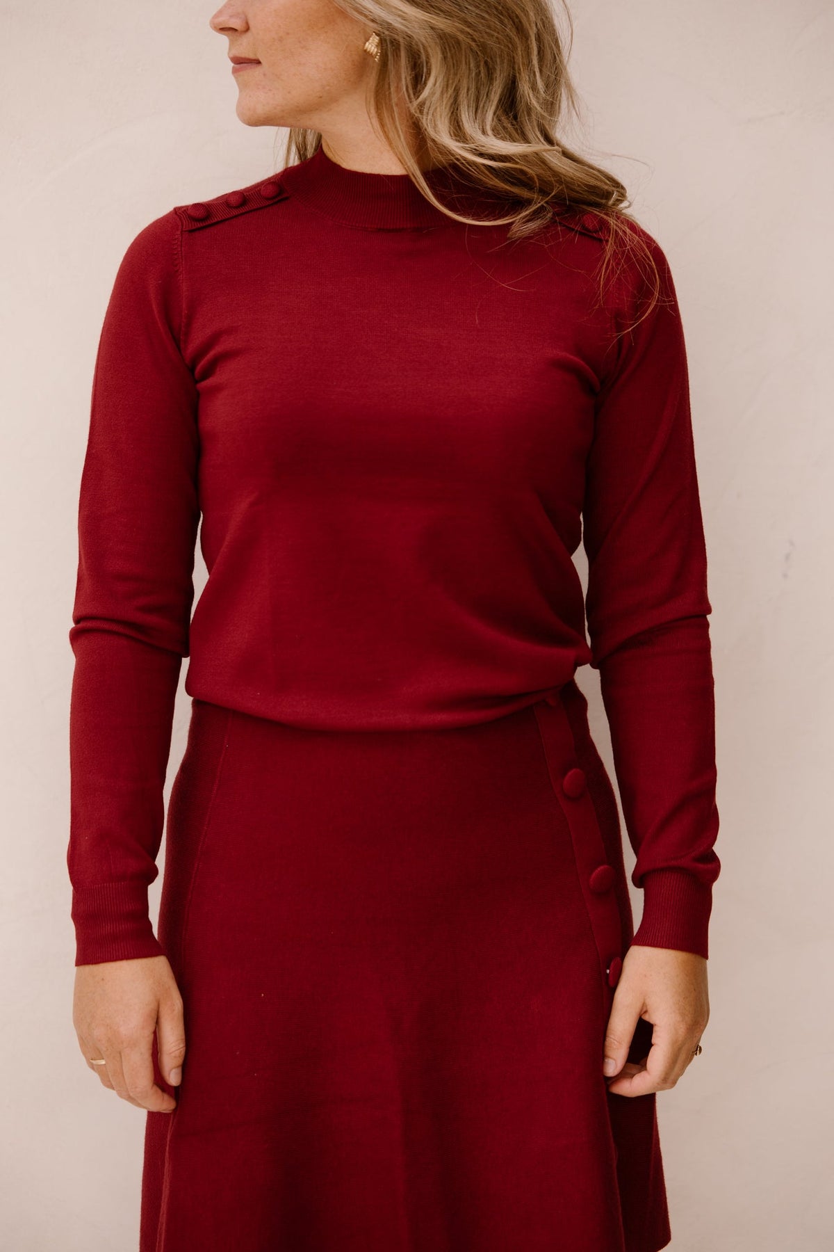 SL Knit top bordeaux 25505 - Bij Keesje - Smashed Lemon