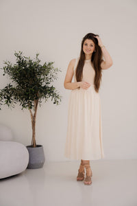 SL Knit Top Dark Sand - Off White 26350 - Bij Keesje - Smashed Lemon - Jurk