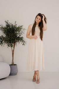 SL Knit Top Dark Sand - Off White 26350 - Bij Keesje - Smashed Lemon - Jurk