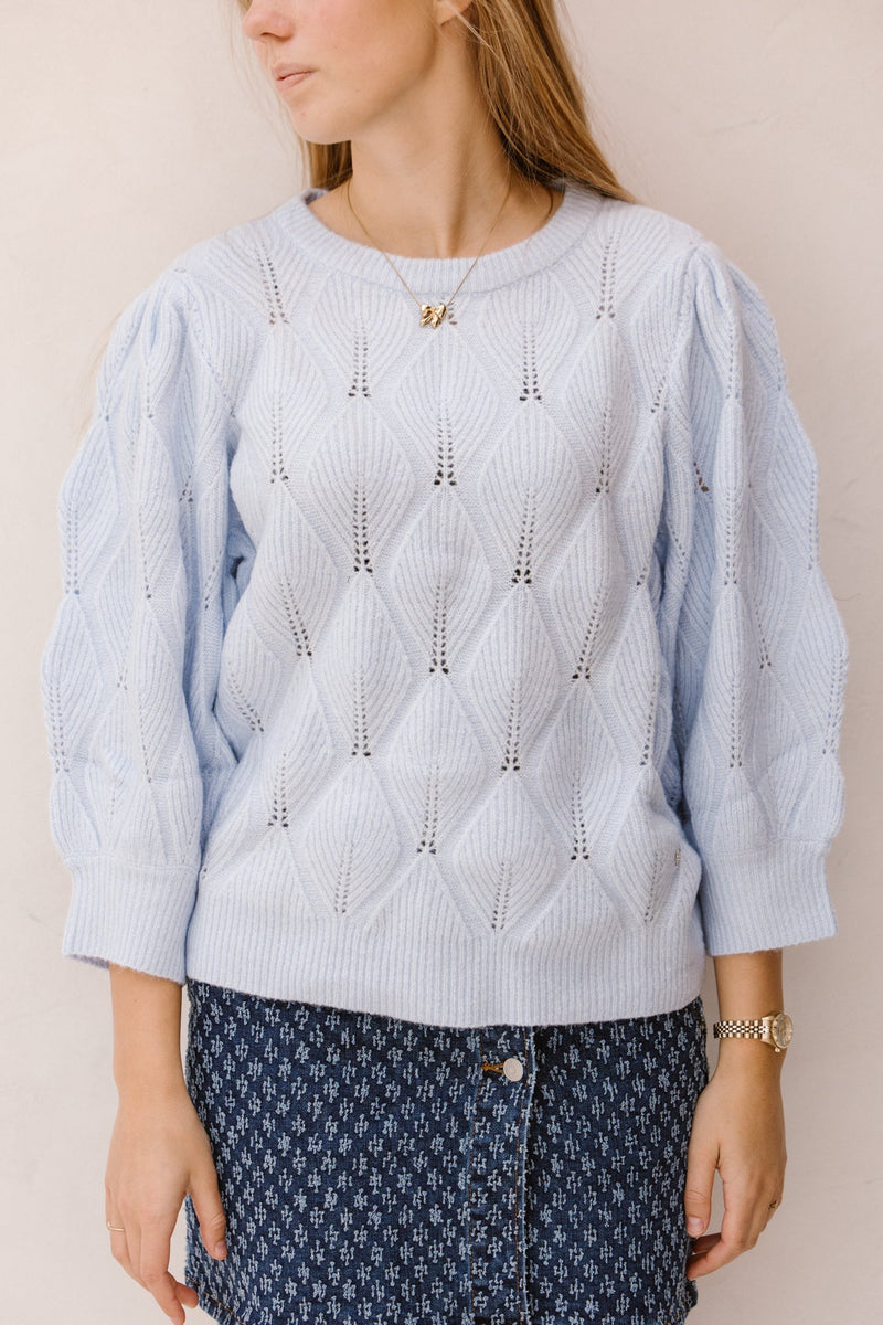 SL Knit top lightblue 25500 - Bij Keesje - Smashed Lemon