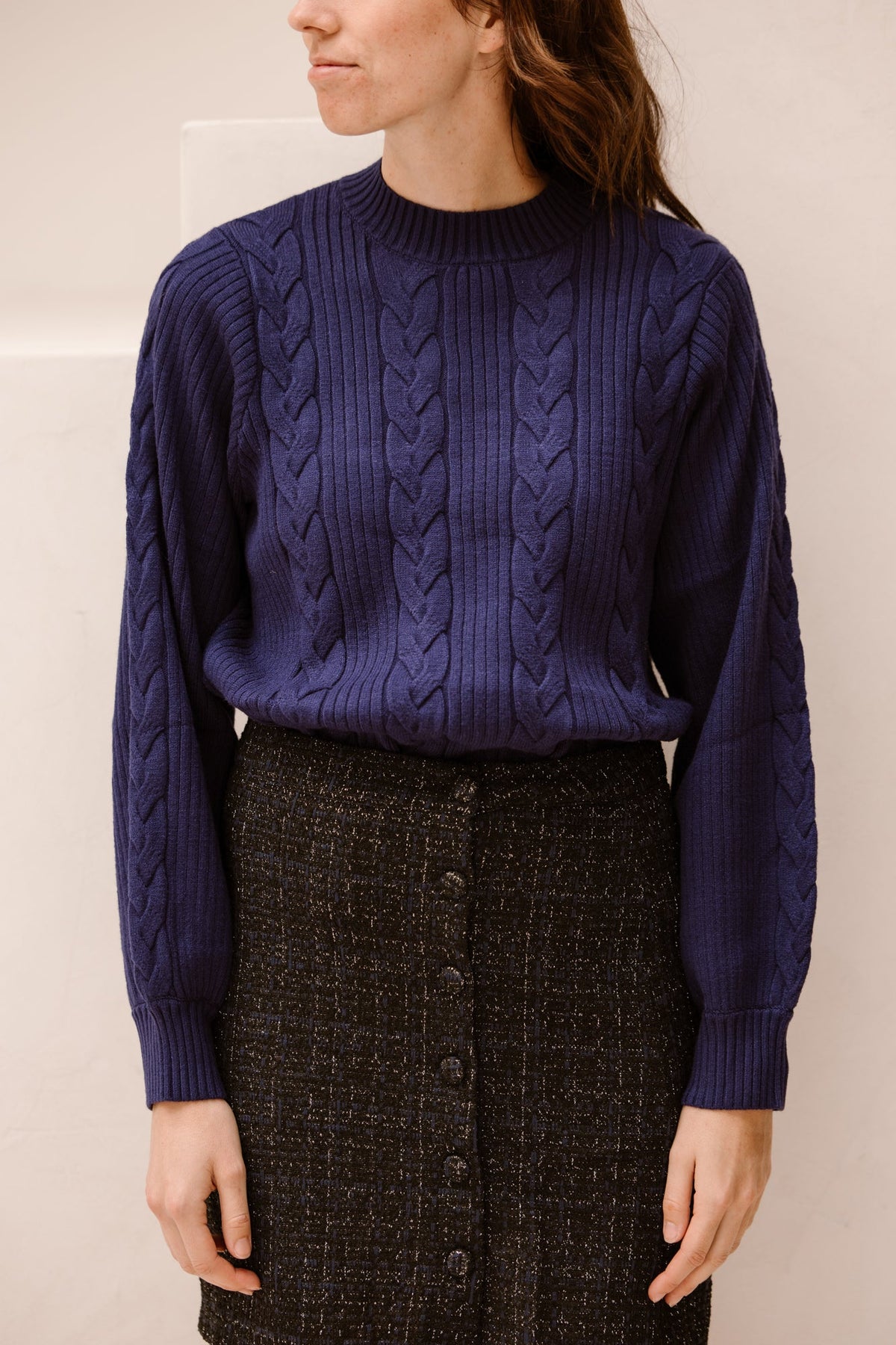 SL Knit top navy 25508 - Bij Keesje - Smashed Lemon