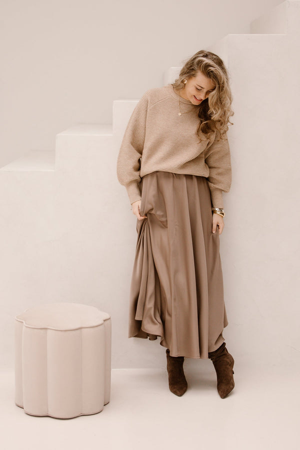 SL knit top sand 25747 - Bij Keesje - Smashed Lemon