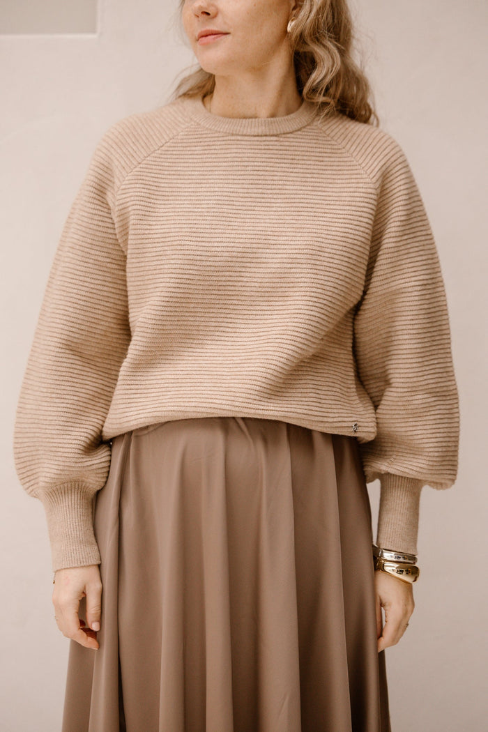 SL knit top sand 25747 - Bij Keesje - Smashed Lemon