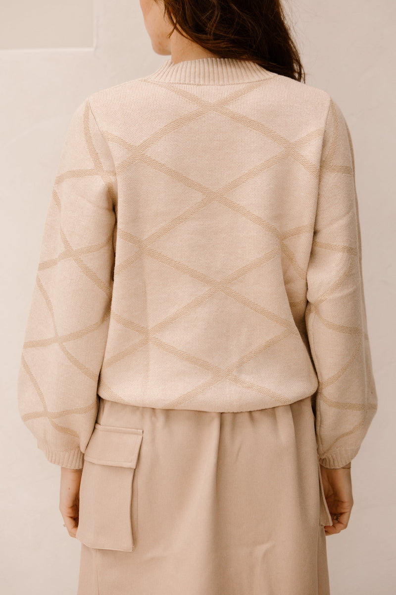 SL knit top sand/gold 25738 - Bij Keesje - Smashed Lemon