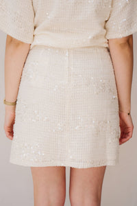 SL skirt off - white / silver 26323 - Bij Keesje - Smashed Lemon - rok