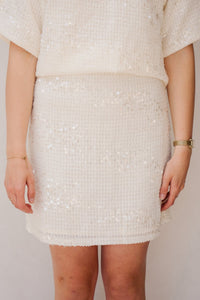 SL skirt off - white / silver 26323 - Bij Keesje - Smashed Lemon - rok