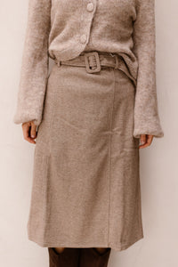 SL Skirt print taupe - 26572 - Bij Keesje - Smashed Lemon - rok