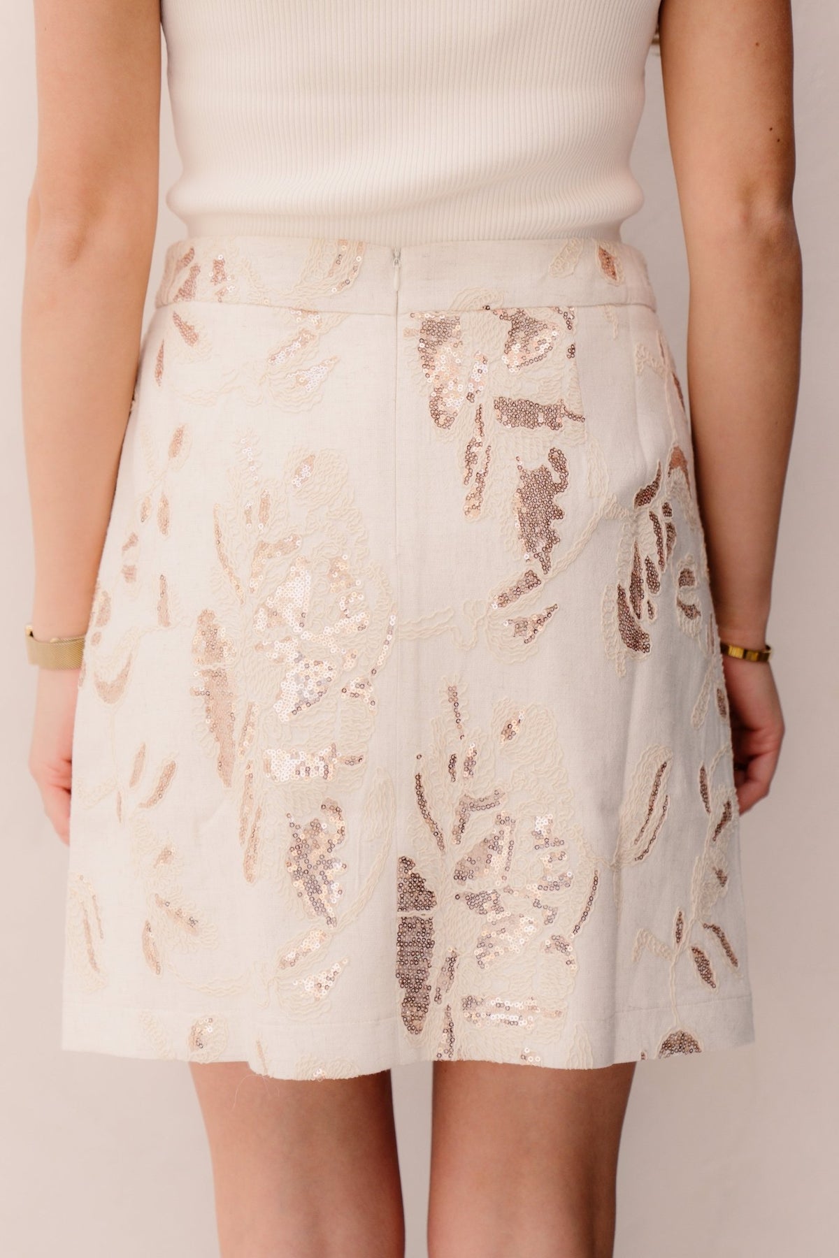 SL Skirt Sand - Copper 26070 - Bij Keesje - Smashed Lemon - Jurk