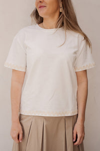 SL top off - white / sand 26355 - Bij Keesje - Smashed Lemon - top