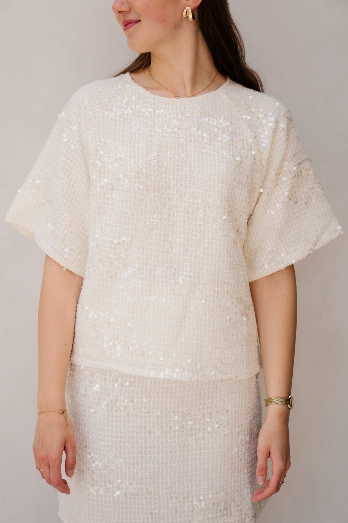 SL top off - white / silver 26324 - Bij Keesje - Smashed Lemon - top