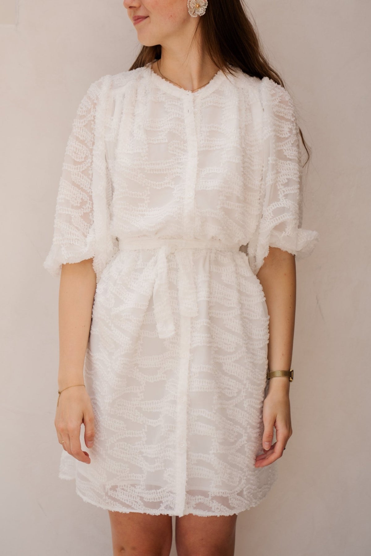 SL white dress 26316 - Bij Keesje - Smashed Lemon - jurk