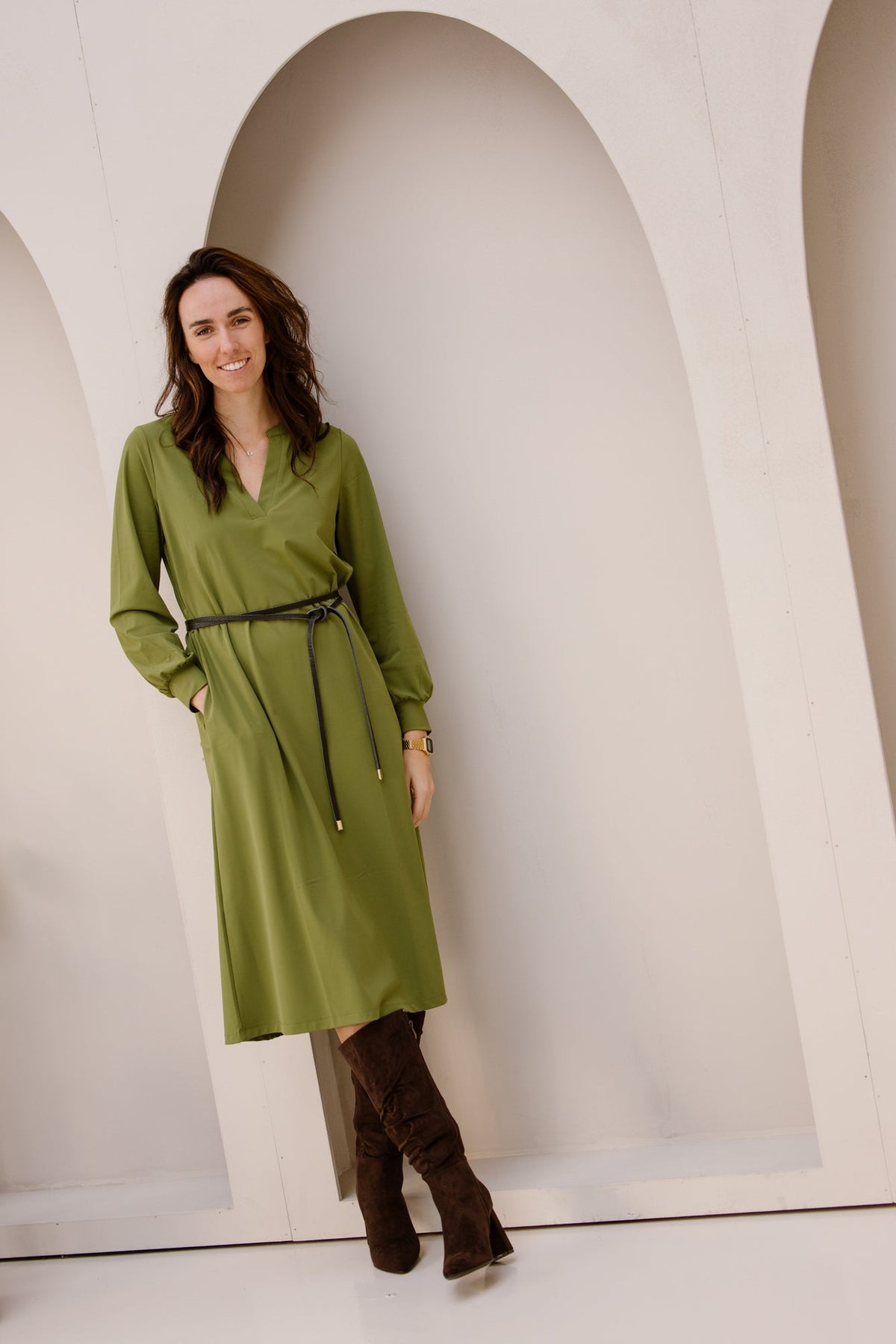 Smashed Lemon Dress Army Green - Bij Keesje - Smashed Lemon