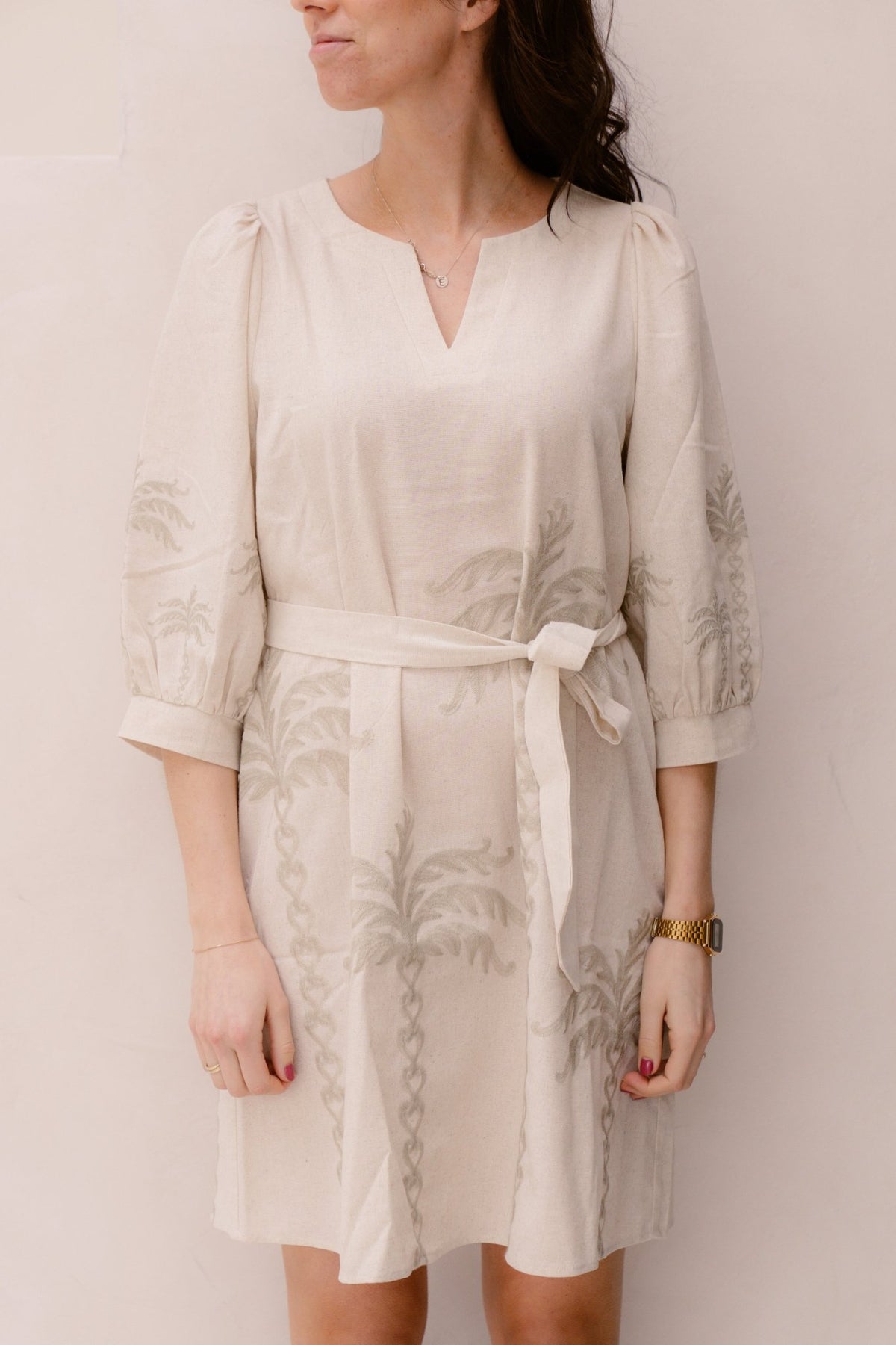 Smashed lemon dress linnen 26130 - Bij Keesje - Smashed Lemon - Jurk