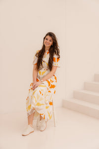 Smashed Lemon dress white - yellow 26017 - Bij Keesje - Smashed Lemon - Jurk