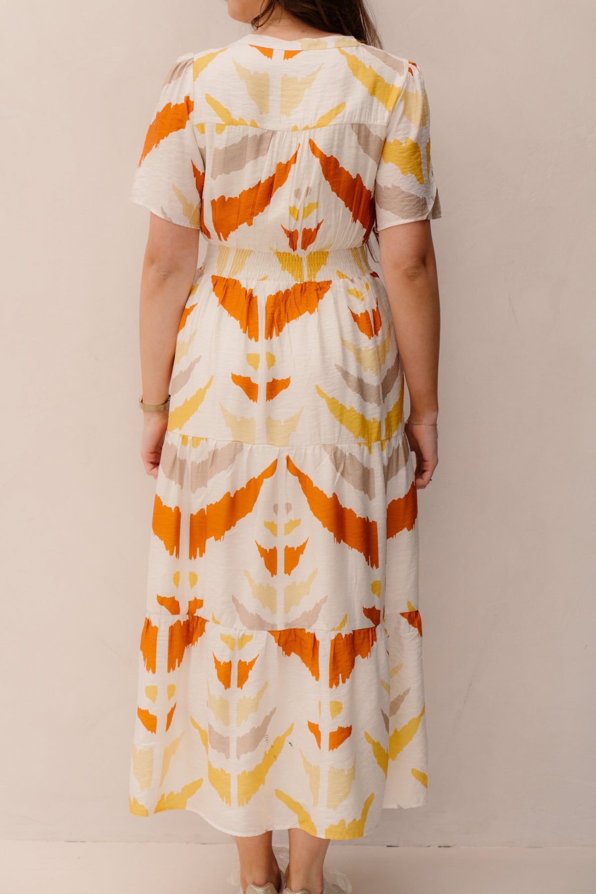 Smashed Lemon dress white - yellow 26017 - Bij Keesje - Smashed Lemon - Jurk